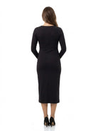 24seven Comfort Essential Maternity Long Sleeve with Side Slit Dress