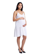 24seven Comfort Essential Maternity Scoop Neck Spaghetti Strap Pocket A Line Mini Dress