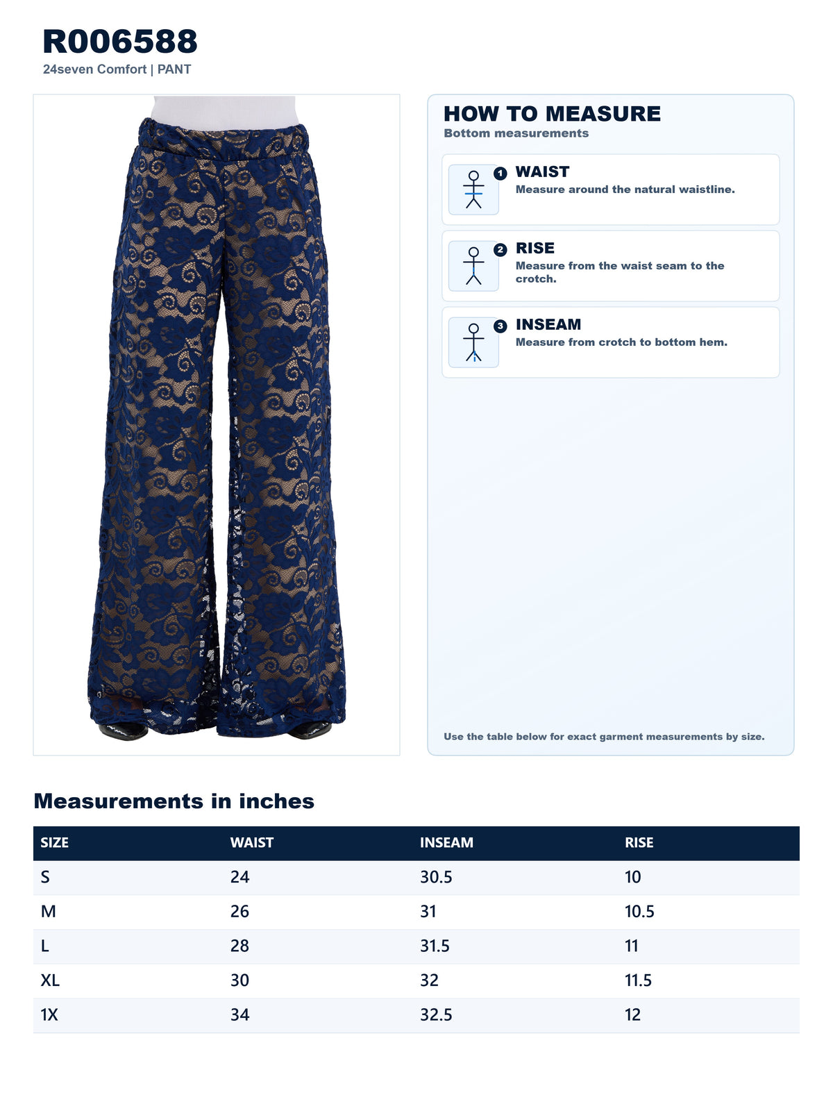 Garment measurements