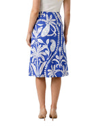 24seven Comfort Essential Maternity Paisley Elastic Waist Knee Length A Line Skirt