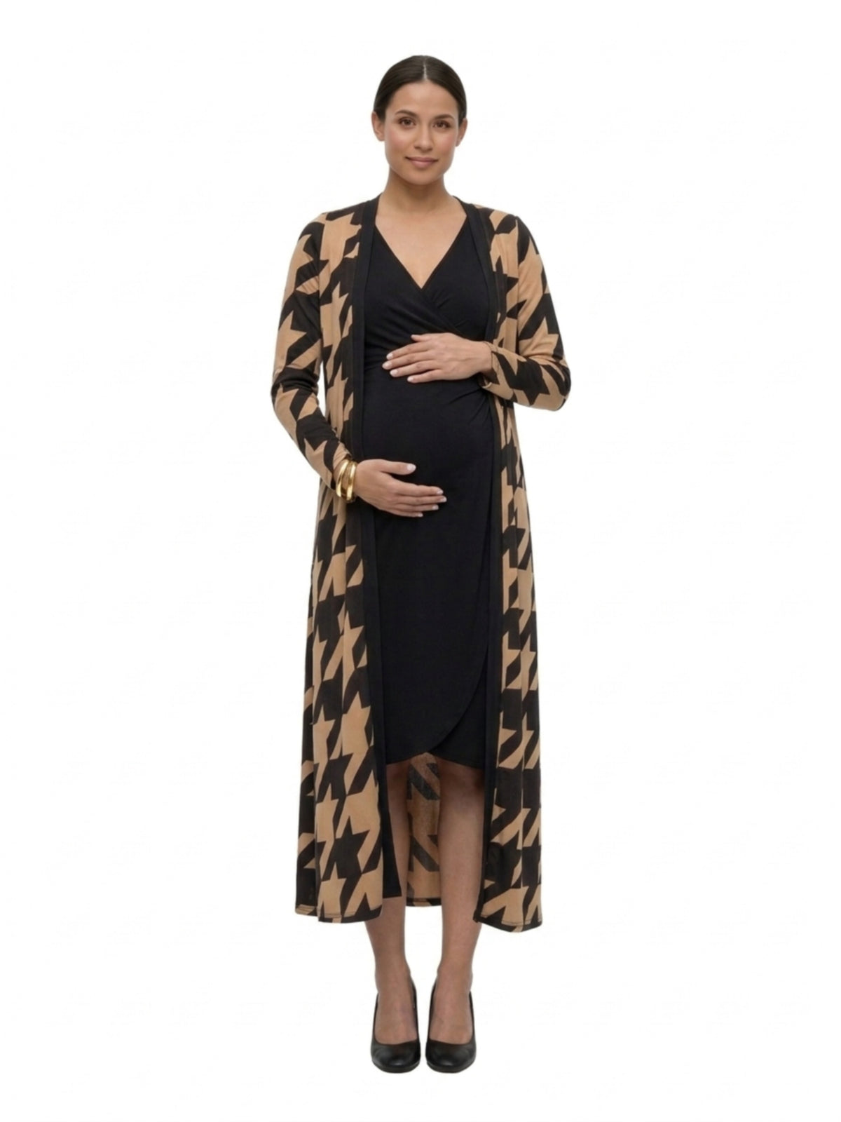 24seven Comfort Essential Maternity Long Sleeve Open Front Jacket