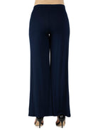 24seven Comfort Basic Maternity Elastic Waist Flared Leg Loose Fit Palazzo Pants