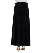 24seven Comfort Elevate Womens Velvet Elastic Waist Soft Stretch Maxi Skirt