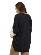 24seven Comfort Basic Maternity Soft Stretch Open Front Cardigan Jacket