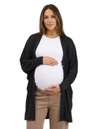 24seven Comfort Basic Maternity Soft Stretch Open Front Cardigan Jacket