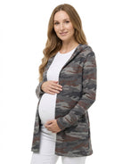 24seven Comfort Essential Maternity Soft Stretch Open Front Cardigan Jacket