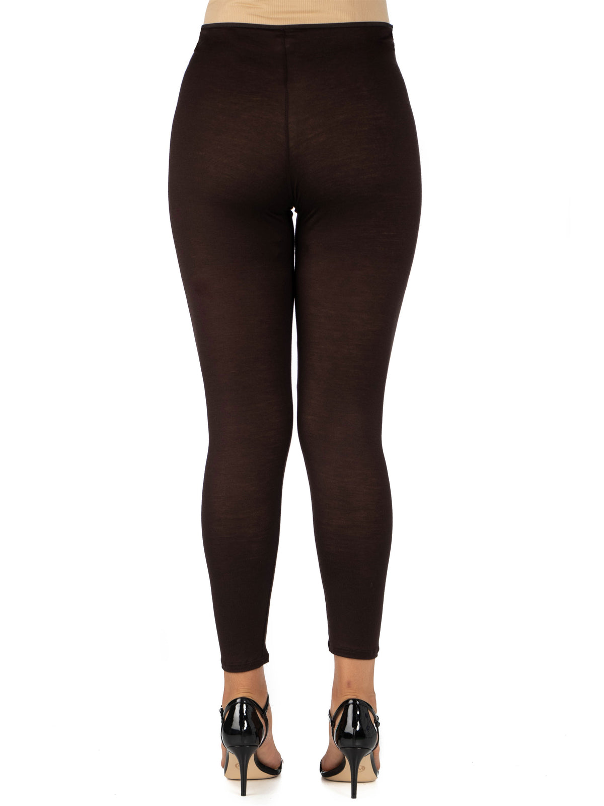 24seven Comfort Basic Maternity Fitted Ankle Length Elastic Waist Comfortable Stretch Leggings