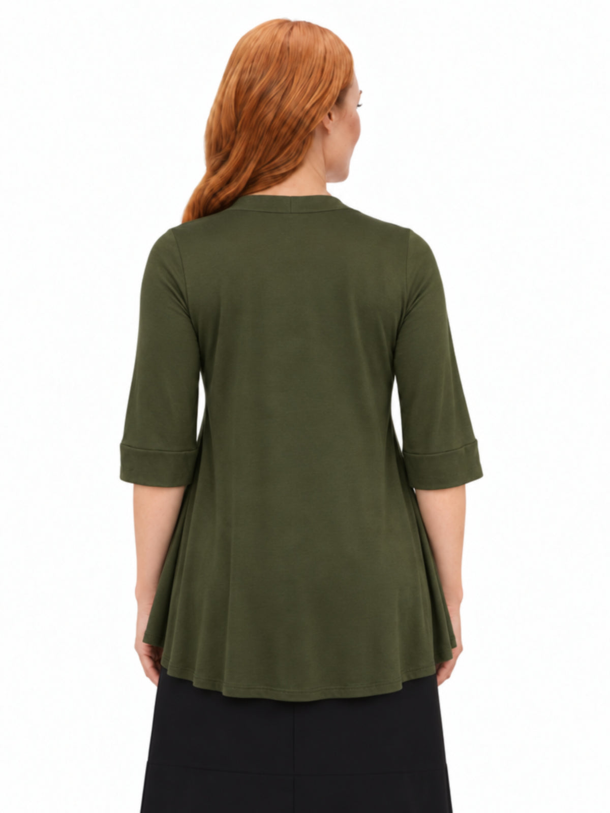 24seven Comfort Basic Maternity Open Front Elbow Sleeve Long Fit Jacket