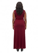 24seven Comfort Elevate Curvy Sleeveless V-Neck Wrap Maxi Dress