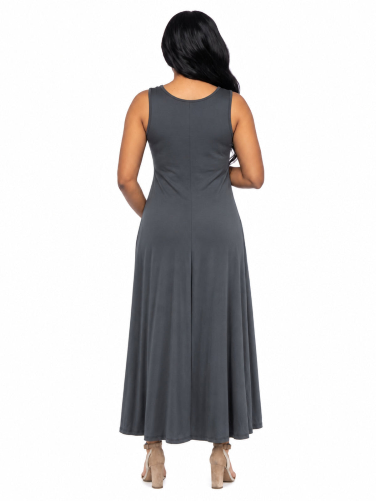 24seven Comfort Essential Maternity Scoop Neck Sleeveless A Line Maxi Dress