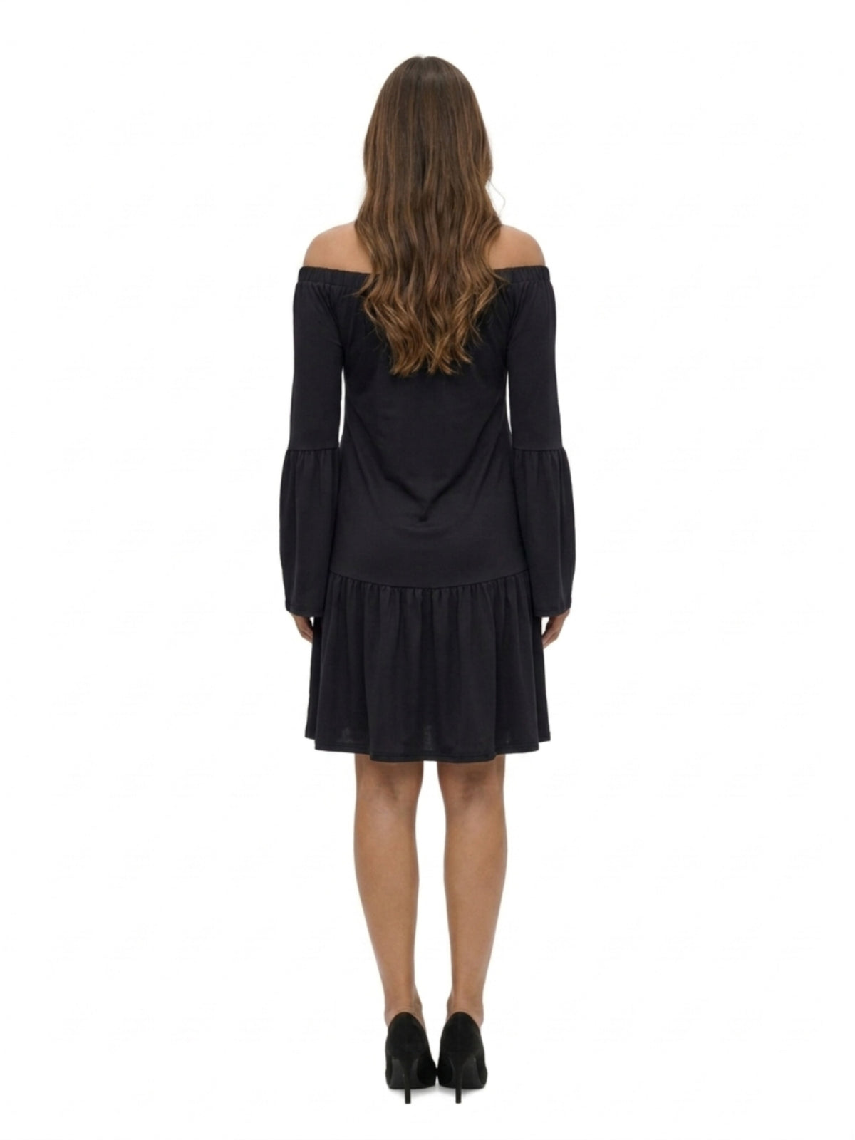 24seven Comfort Elevate Maternity Off the Shoulder Bell Sleeve Dress