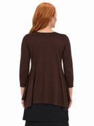 24seven Comfort Basic Maternity Elbow Sleeve Open Front Cascading Shape Jacket