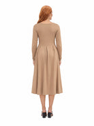 24seven Comfort Essential Maternity Midi Length Fit N Flare Pocket Dress