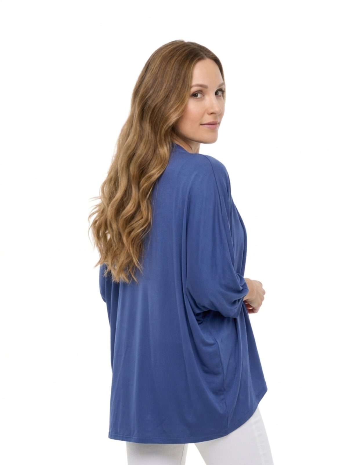 24seven Comfort Basic Maternity Soft Stretch Open Front Cardigan Jacket