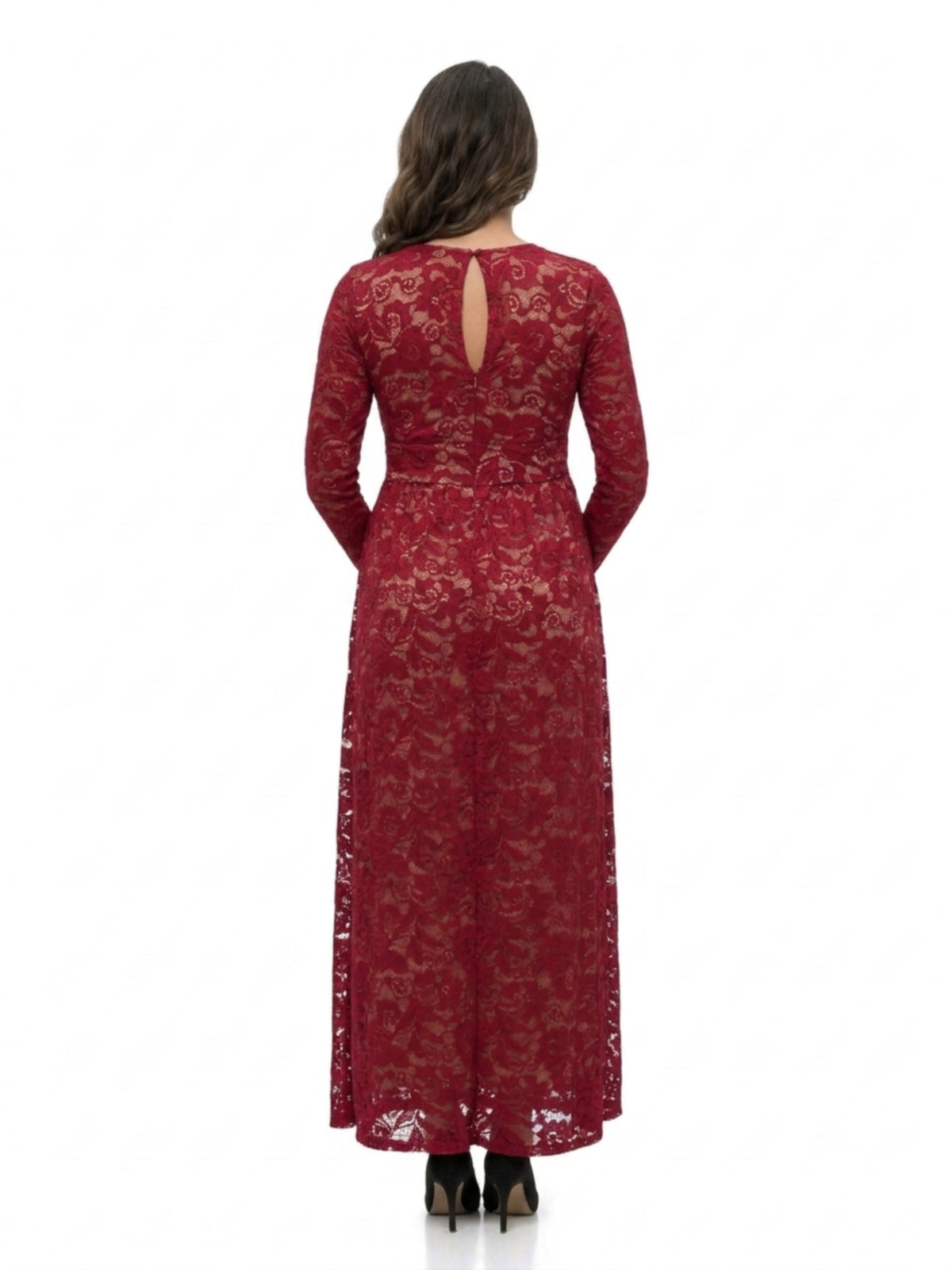 24seven Comfort Elevate Maternity Lace Wrap Maxi Dress