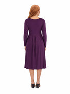 24seven Comfort Essential Maternity Midi Length Fit N Flare Pocket Dress