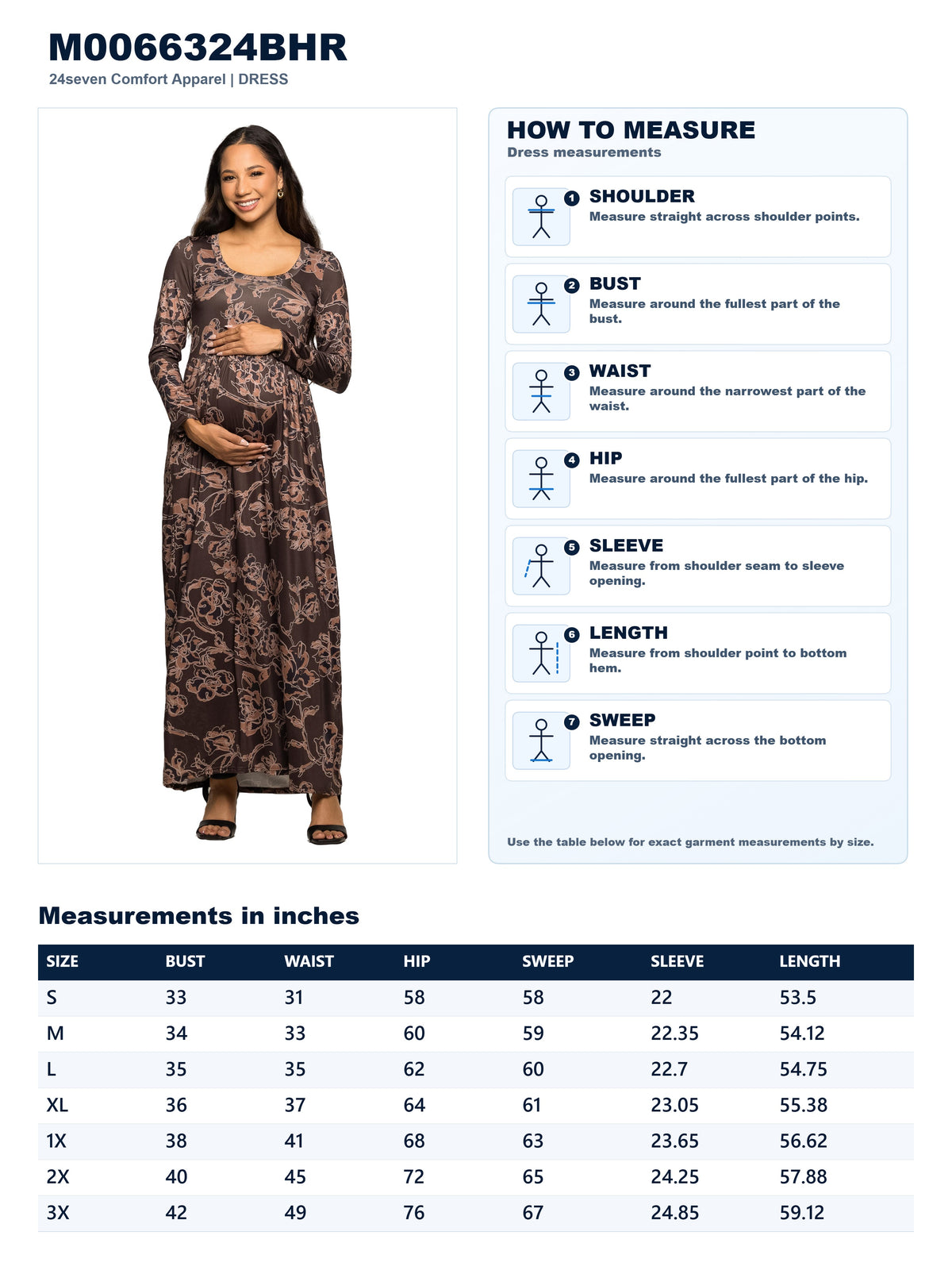 Garment measurements