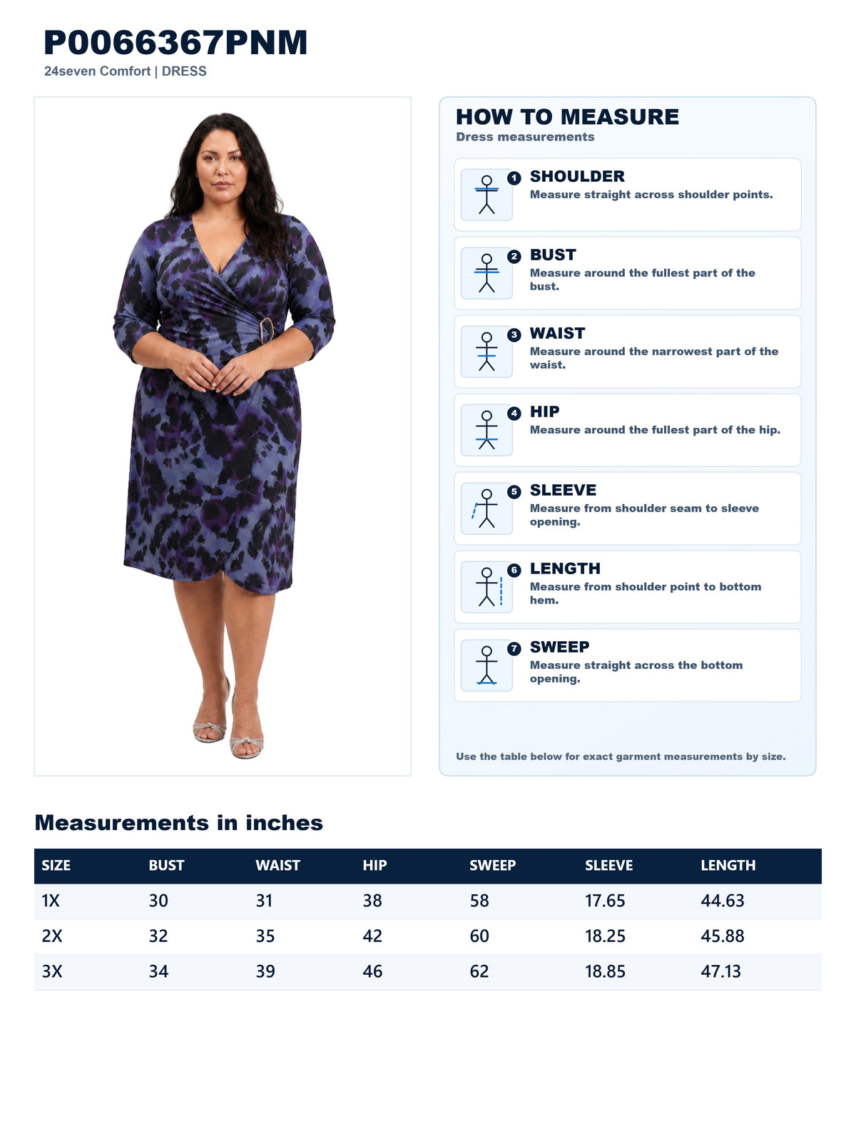 Garment measurements