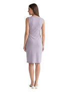 24seven Comfort Essential Maternity V Neck Sleeveless Faux Wrap Tulip Hem Midi Dress